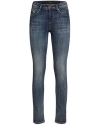 Guess - Jeans da Donna 5 Tasche Skinny Super Stretch in Cotone Grigio Vintage - Lyst