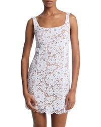 Michael Kors - Lace Square Neck Mini Dress Casual - Lyst