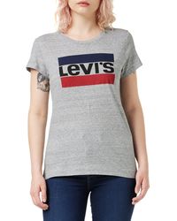 Levi's - The Perfect Tee Camiseta Mujer Smokestack Heather - Lyst