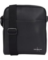 Calvin Klein - Uomo Borsa a Tracolla Mono Logo Reporter con Zip - Lyst