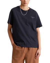 Marc O' Polo - Marc OߴPolo Denim Donna T-Shirt in Cotone bio con Scollo Rotondo - Lyst