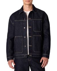 Amazon Essentials - Relaxed-Fit Utility-Jacke Fester Denim - Lyst
