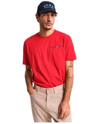 GANT - Printed Graphic SS T-Shirt - Lyst