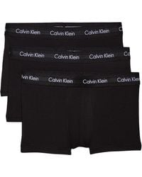 Calvin Klein - 3p Low Rise Trunk Boxershorts, - Lyst