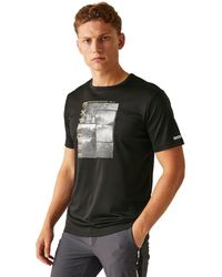 Regatta - S Fingal Viii Quick Drying Short Sleeve T Shirt Black - Lyst