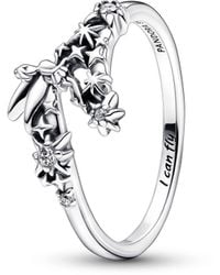 PANDORA - Disney Tinker Bell Funkelnder Ring aus Sterling-Silber mit Cubic Zirkonia in der Farbe Silber - Lyst