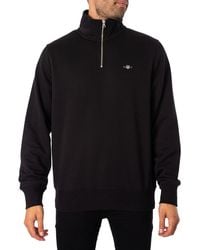 GANT - REG SHIELD HALF ZIP SWEAT - Lyst