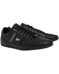 Lacoste - Chaymon Bl Leather And Synthetic Tonal Trainers - Lyst