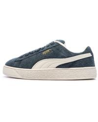 PUMA - Baskets Bleu/Blanche Suede XL Hairy - Lyst
