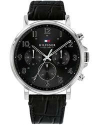 Tommy Hilfiger - Reloj Multiesfera para Hombre de Cuarzo con Correa en Cuero 1791468 - Lyst
