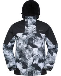 Mountain Warehouse - Shadow Mens Printed Ski Jacket - Snowproof, Extra Warmth, Fleece Lined, Adjustable Hem, Cuff & Hood - Ideal - Lyst
