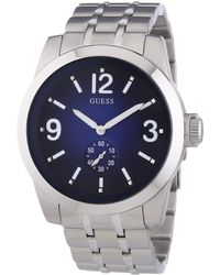 Guess - W13571g2 – Quartz Analog Watch With Stainless Steel Strap – Silver - Lyst