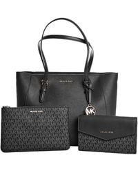 Michael Kors - Mercer Große Akkordeon-Tragetasche aus genarbtem Leder - Lyst