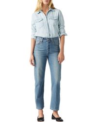 Levi's - Ribcage Straight Ankle Jeans - Lyst