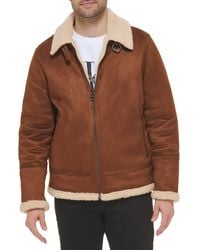 Calvin Klein - B-3 Faux Shearling Jacket - Lyst