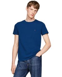 Tommy Hilfiger - Short Sleeve Round Neck Stretch Slim Fit T-shirt - Lyst