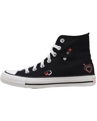Converse - Chuck Taylor all Star Y2K Heart Sneaker Nero da Donna A09116C - Lyst