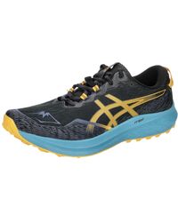 Asics - Fuji Lite 4 Uomo Scarpe Running da Trail Nero Giallo - Lyst