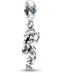 PANDORA - Disney Aladdin Princess Jasmine Sterling Silver Charm Pendant X Disney Collection Compatible Moments Bracelets 792343c01 - Lyst