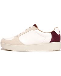 Fitflop - Rally Leather/suede Panel Trainers Eu 36 Woman - Lyst