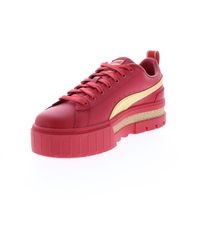 PUMA - S Mayze I Am Determined Red Lifestyle Sneakers Shoes 7.5 - Lyst
