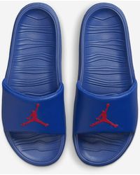 red jordan slides mens