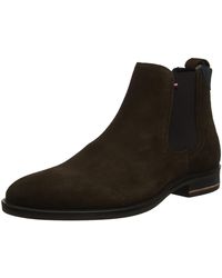 tommy hilfiger classic suede chelsea boots