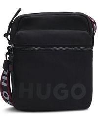 BOSS - Hugo Quentyn Ns Zip Reporter Bag Met Merkriem En Logo Maat One Size - Lyst