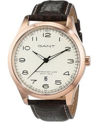 GANT - Time orologio da polso da uomo al quarzo in pelle MONTAUK W71303 - Lyst