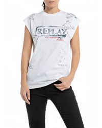 Replay - W3624n T-shirt - Lyst
