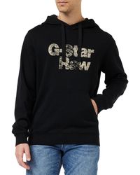 G-Star RAW - Painted Graphic Hooded Sw Sweatshirt - Lyst