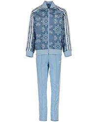 adidas Girl's Blue Suit Culture Clash Dv2329