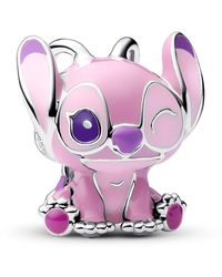 PANDORA - Moments Disney Lilo And Stitch Angel Charm Sterling Silver Compatible Moments Pendant 793739c01 - Lyst