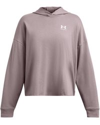 Under Armour - Rival Terry Oversized Hoodie Sweatshirt Met Capuchon Voor - Lyst