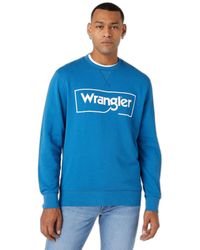 Wrangler - Frame Logo Crew Sweater - Lyst