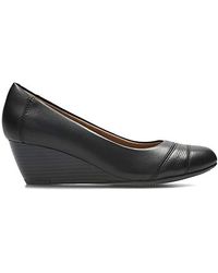 clarks wedge trainers