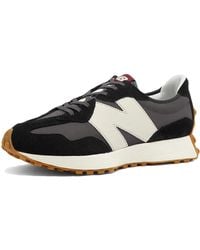 New Balance - Sneaker 327 Black / Moonbeam - Lyst