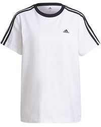 adidas - 3 Stripe T-shirt - Lyst