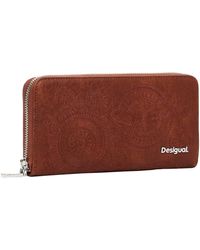 Desigual - Cartera flores bordada - Lyst