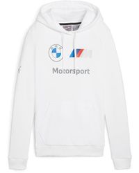 PUMA - Bmw M Motorsport Essentials Logo Fleece Hoodie Hooded Sweatshirt - Lyst