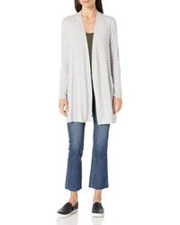 Amazon Essentials Long-Sleeve Open-Front Cardigan Sweaters - Gris