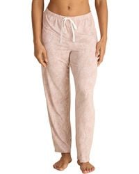 Tahari - Straight Leg Drawstring Pajama Pants With Pockets - Lyst