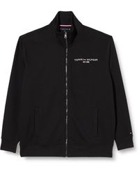 Tommy Hilfiger - Sweatshirt mit Reißverschluss Bt-Tommy Logo Zip Thr Stnd Clr-B Zipper Große Größen - Lyst