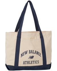 New Balance - , , Cotton Canvas Tote Travel Bag, Casual Wear, One Size, Nb Burgundy - Lyst