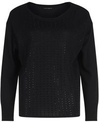Betty Barclay - Feinstrickpullover mit Strass Schwarz,46 - Lyst