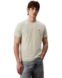 Calvin Klein - T-Shirt Kurzarm Badge Jersey Classic Tee aus Baumwolle - Lyst