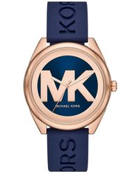 Michael Kors - Janella Blue Dial Watch - Lyst