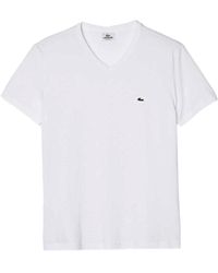 Lacoste - T-shirt da uomo Bianco - Lyst