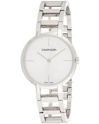 Calvin Klein Reloj Analógico para Mujer de Cuarzo con Correa en Acero Inoxidable K8N23146 - Metálico