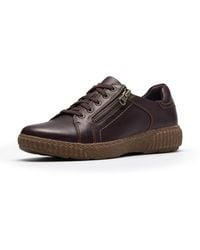 Clarks - Caroline Janna Leather Side Zip Fashion Sneaker - Lyst